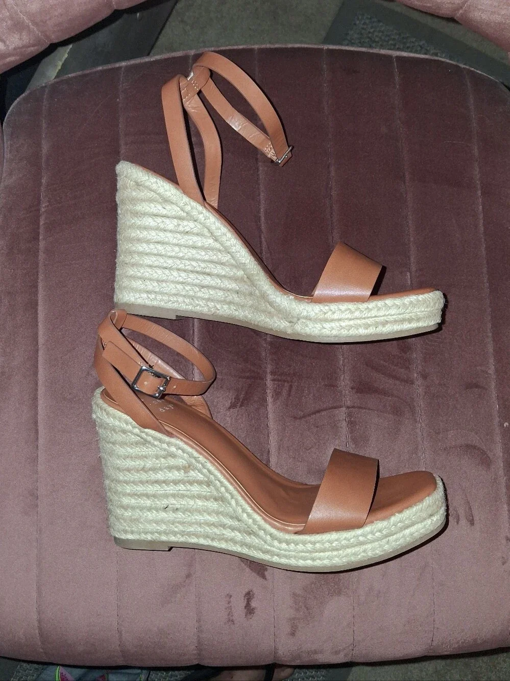 A New Day Espadrille Wedge Ankle-Strap Sandals New Without Tags